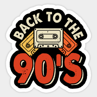 Back To The 90' T shirt For Women Sticker